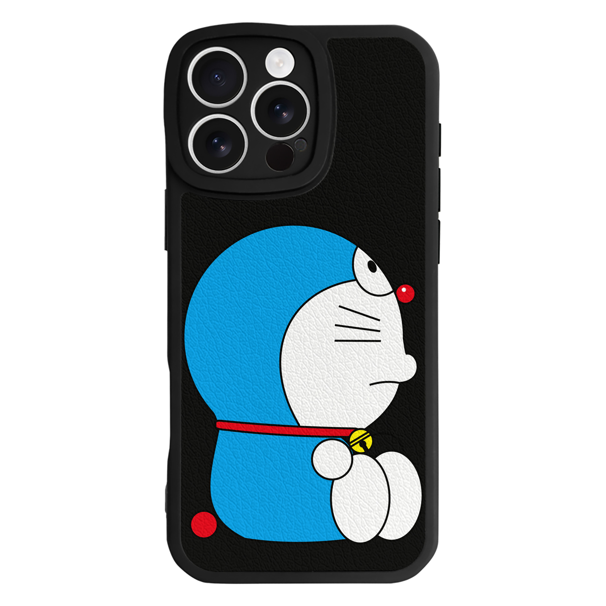 （画像用） ドラえもん Doraemon 【iPhone 16シリーズ対応】シリコンスマホケース（レザー調） 材質：シリコン